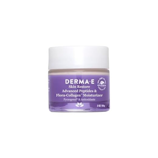 DERMA-E Advanced Peptides and Vegan Flora-Collagen Moisturizer – Creme facial de colágeno de dupla ação com complexo de peptídeos – Hidratante facial intensamente hidratante para linhas, rugas e