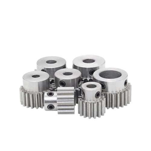 Engrenage droit 1M15T acier pour réparer un mini-moteur avec axe de 5mm de diamètre