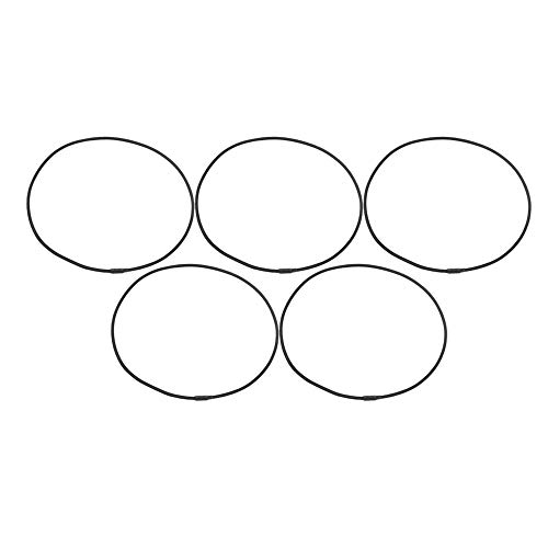 Yibuy U87 Mikrofonaufhängung Shock Mount Elastic Bands Set von 5 Schwarz