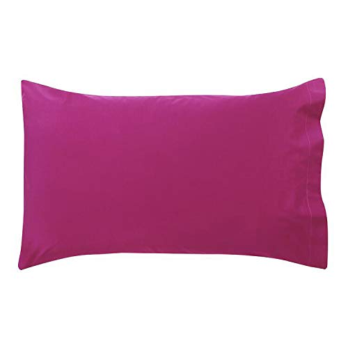 Bassetti - Set 2 Federe coppia di due federe per Cuscini Letto Matrimoniale in Cotone Fodere Cuscino 50x80 cm Ciclamino K1