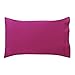 Bassetti - Coppia di Federe per Cuscini Letto Matrimoniale in Cotone | Fodere Cuscino Bassetti 50x80 cm, Made in Italy | Col. K1 - Fucsia