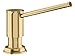 Produktbild BLANCO LIVIA Spülmittelspender in satin gold | Passend zu allen BLANCO-Küchenarmaturen | Bequem von oben zu befüllen | Spüli | Seifenspender | 35 mm Lochbohrung erforderlich | Flascheninhalt 300 ml