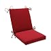 Pillow Perfect Indoor/Outdoor Red Solid Chair Cushion Squared