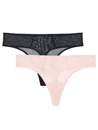 Smart & Sexy SA1376 Women'S Lace Trim & Mesh Panty Sexy Thongs & Cheeky Bikinis cover