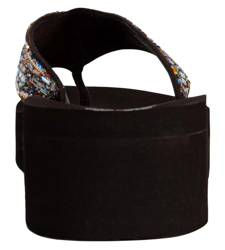 Yellow Box Women's Rosalie Wdge Sandal, Round Toe, 1.75 Inch Heel, 1 Inch Platform, Comfortable Flip-Flop3