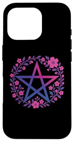 Bisexual Pentagram Wiccan Pagan Bi Pride Flag Boho X}zP[X iPhone 16 Pro p