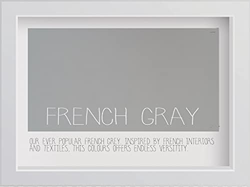 GraceMary Chalk Paint - 36 Colours Chalk & Clay Paint - Amazing One Coat Coverage and VOC FREE! (1 Litre, French Gray)