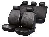 Walser Auto-Sitzbezug Komplettset Soft Nappa, Auto-Schonbezüge für Normalsitze, 2 Vordersitzbezüge, 1 Rücksitzbezug aus Kunstleder, Sitzschoner-Auto