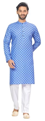 Image of Studio Shringaar Men's Cotton Relaxed Fit Straight Kurta