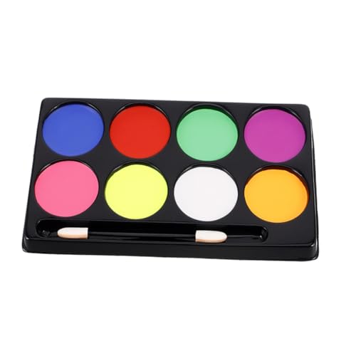 EPIGEIST Bálsamo De Maquillaje De Pintura Corporal Aceite De Pintura De La Cara Paleta De Pintura Facial Artística Paleta De Maquillaje a Base De Aceite Caja De Plástico