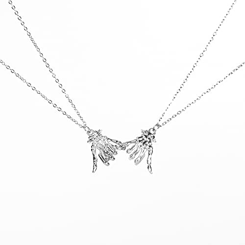 Pinky Promise Matching Couple Necklaces Best Friend Necklaces 2 Pieces for Boyfriend Girlfriend Jewelry Gift2