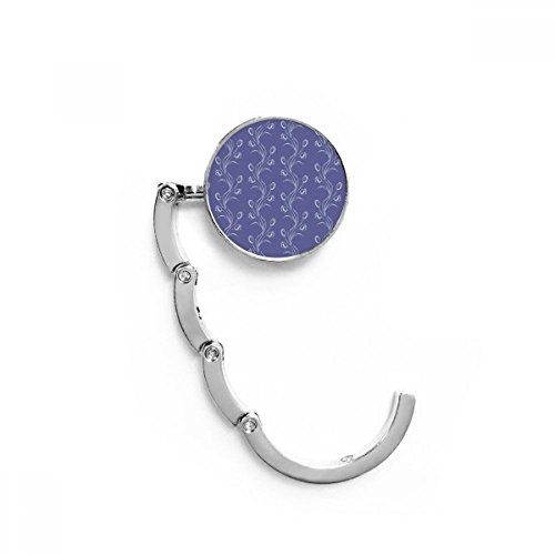 DIYthinker Tulipe Main Peinte Fleur Blanche Usine Table Pliante Crochet Sac Bureau Hanger Porte Pliable 4,4 x 4,4 cm (Largeur x Hauteur) Une Fois plié Multicolore