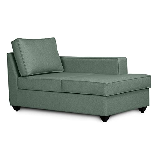 Image of Wakefit Sofa Set | 3 Year Warranty | Sofa 3 Seater, 3 Seater Sofa for Living Room, Wooden Sofa Set, 4 Seater + Right Aligned, Sofa for Living Room - Napper(Omega : Green)