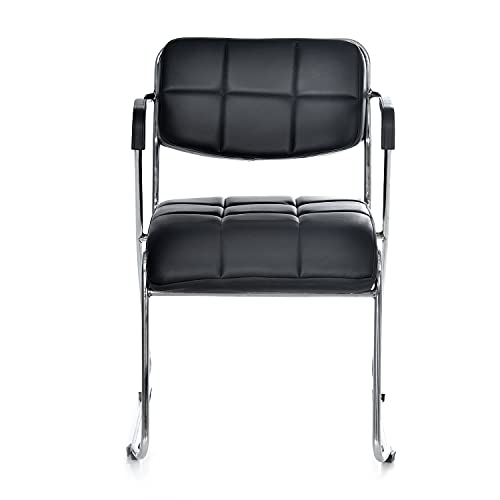 Image of Nilkamal Contract 02 Soft PVC with Arm, Black