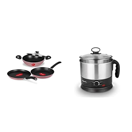 Pigeon Aluminium Cookware Set with Lid and Kettle (Kettle -1.2L)