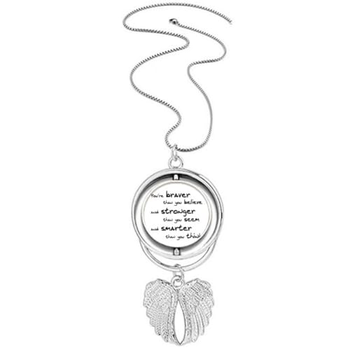Collier ailes d'ange Braver Stronger Smarter pour retrouver confiance en soi et élégance