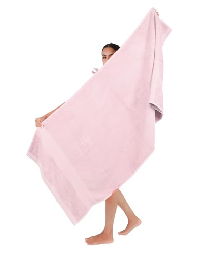 Image of Doctor Towels, World's First Banana Terry Bath Towel, 400 GSM | Dermatologist Tested for Sensitive Skin | 70 x 140 cm Towels for Bath Large Size | Clinically Tested to Help Reduce Acne - Pink