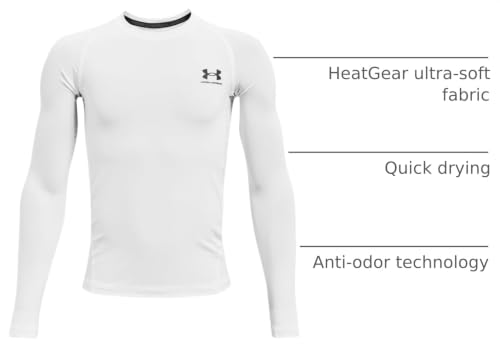 Image of Under Armour Kids HeatGear Armour Long Sleeve (Big Kid)