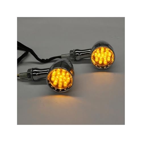Intermitentes de moto ámbar para rutas nocturnas en Harley 5