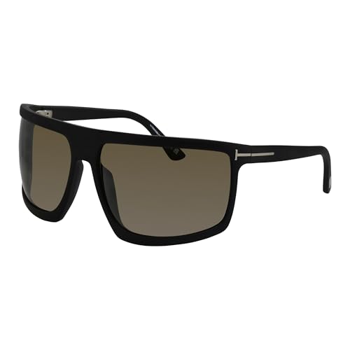 Tom Ford CLINT FT 1066 Matte Black/Roviex 68/16/120 unisex Sunglasses