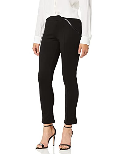 Rafaella Womens Comfort Fit Ponte Knit Slim Leg Pant