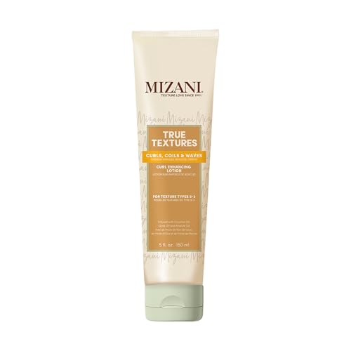 Mizani True Textures Curl Enhancing Leave In Conditioner - Moisturizing Curl Cream Smooths and Adds Hair Shine With Coconut Oil For Natural & Curly Hair