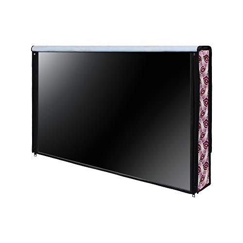 Image of DREAM CARE Double Use - Transparent & Printed Flap - 43 Inches LED TV Cover, Waterproof LED TV Cover for (LG, Samsung, Vu, Mi, Realme, TCL, Croma), SA64