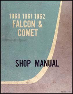 Paperback 1960-1962 Falcon & Comet Canadian Repair Shop Manual Original Book