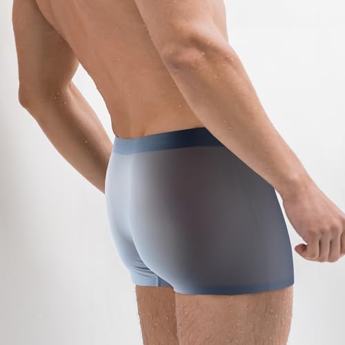 Men's Massage Underwear Comfortable and Soft Pant Breathable Stretch Moisture-Wicking Boxer Briefs Band 4 pack3