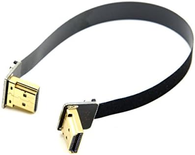 JSER HDMI Type A Male to Male HDTV FPC Flat Cable 50cm for FPV HDTV
