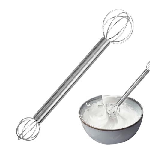 Muddler – Batidor Manual de Doble Cabeza & Mezclador de | Herramienta de Acero Inoxidable para Sopas, Salsas & Aderezos, Utensilio de Cocina Fácil Muddler – Batidor Manual de Doble Cabeza & Mezclador de | Herramienta de Acero Inoxidable para Sopas, Salsas & Aderezos, Utensilio de Cocina Fácil