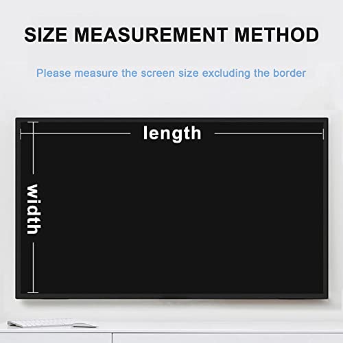 Anti Blue Light 50-75 Inch TV Screen Protector, Matte Surface Anti Glare Anti Scratch, Soften the Light Protect Eyes Relieve Fatigue Anti Sunlight Protective Filter Film / 75in1(70in1563x908mm