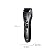 Panasonic ER-GB80-H503 Bart-, Haar- & Körperschneider für Männer, tragbarer kabelloser, wasserdichter Trimmer, 39 Längen, 3 Aufsätze, Präzisions-Trimmer, kabellos & kabelgebunden, Dunkelsilber