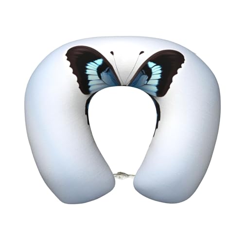 Almohada cervical de poliéster negra para viaje miniatura 1