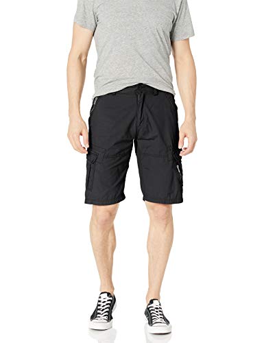 Ecko Unltd. Men's Gripper Ripstop Cargo Short, Black, 32