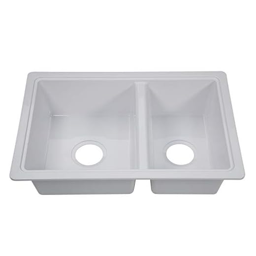 Lippert Replacement Double Kitchen or Galley Sink for RVs, Manufactured Homes, Travel Trailers, 5th Wheels and Motorhomes