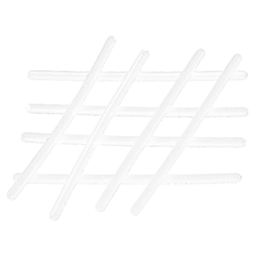 SEWOART 4 Pairs Spectacle Sleeves Eyeglasses Temple Tips Sleeve Sunglasses Ear Grips Glasses Replacement Part Temple Tips for Eyeglasses Ear Clips Glasses Ear Cushions White