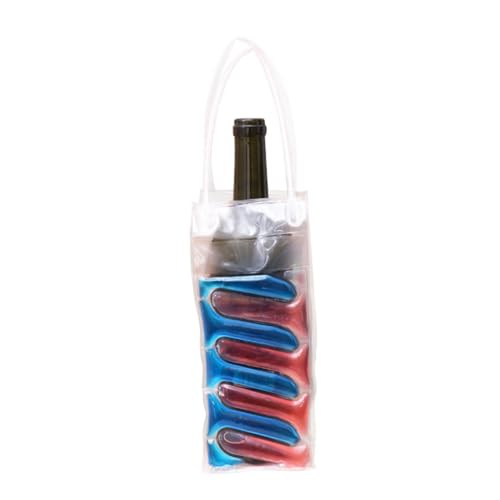 Mikinona Wine Carrier Gel Wine Chiller Bag Wine Bottle Freezer Bag Wine Cooler Bag Wine Cooling Bag