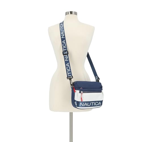 Image of Nautica Nylon Bean crossbody /Belt Bag adjustable shoulder strap