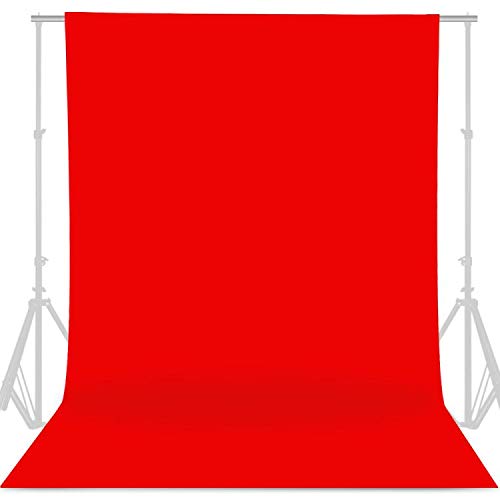 GFCC 2,4 x 3,2 m, roter Hintergrund für Fotografie, Fotokabine, Hintergrund für Fotoshooting, Hintergrund, Bildschirm, Videoaufnahme, Partys, Vorhang Cover