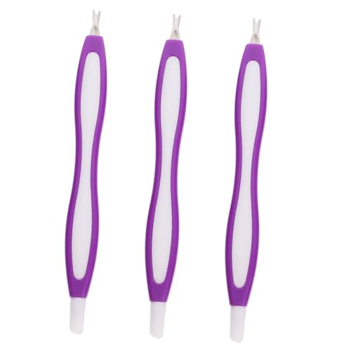 FOYTOKI 2sets Stainless Steel Nail Tools Kit Dead Skin Fork Cuticle Scissor Nail Pliers Manicure Kit 3pcs*2 Random Color