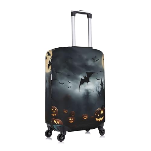 Halloween Flying Bats 4 Print Personalized Travel Luggage Cover With Zipper, Elastic Luggage Cover,For Daily Use3