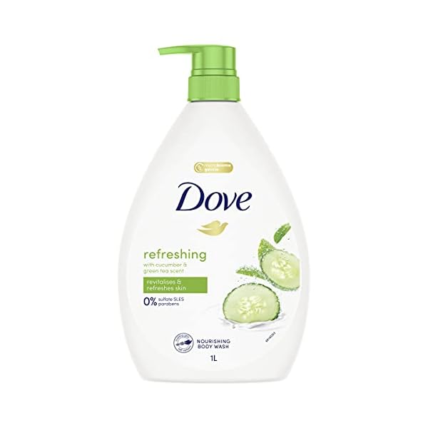 Dove-Go-Fresh-Touch-Body-Wash-Cucumber-and-Green-Tea-338-Ounce-1-Liter-International-Version Dove Go Fresh Touch Body Wash, Cucumber and Green Tea, 33.8 Ounce (1 Liter) International Version