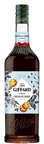 Giffard - Sirop Saveur Chocolate Cookie - Recette et Fabrication Françaises - Gourmand et Chocolaté - 1 Litre