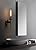 Phansthy Bathroom Vanity Light Antique Brass 1-Light Wall Sconce with 2.8 Inches Diameter Cyclinder Ribbed Clear Glass Canopy (One-Light)