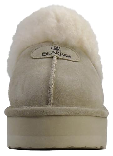 Image of BEARPAW Women's Retro Loki Slippers | Cozy Indoor & Outdoor Shoes, Warm Wool Blend Lining, Lightweight EVA Outsole, Indoor & Outdoor Comfort