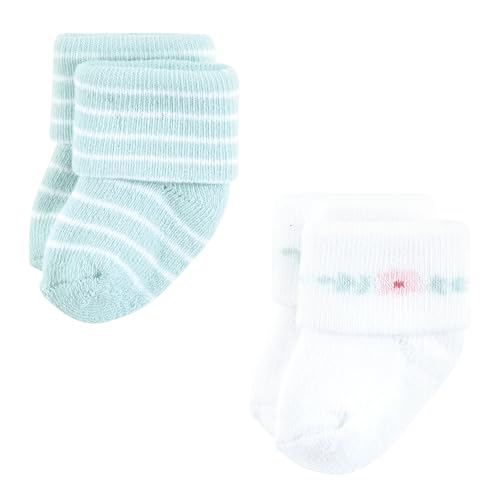 Image of Hudson Baby Baby 8-pack Cotton Rich Newborn and Terry Socks