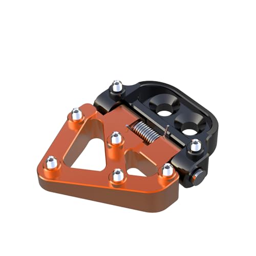 Motorrad Hinterer Fußbremshebel Pad Extension Enlarge Extender kompatibel mit R 125 150 SX 250 350 450 SX-F/XC-F 2016 125-500 XC/XCF/SX/SXF/XCW/EXC/EXC-F/TPI/Six Days (Gold)