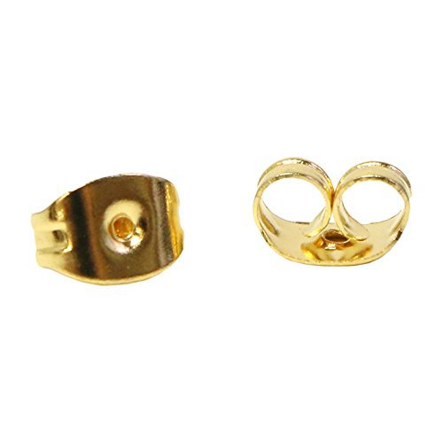 NBK Earrings Catch Pack of 10 W6 X H4 MM Gold A12 – 484