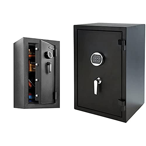 SentrySafe Waterproof and Fireproof Alloy Steel Digital Safe Box for Home with Code Button Keypad, 1.23 Cubic Feet, 17.8 x 16.3 x 19.3 Inches (exterior), SFW123GDC - Gun Safes And Cabinets - Amazon.com